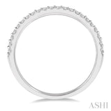 1/6 ct Round Cut Diamond Wedding Band in 14K White Gold