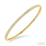 1 ctw Round Cut Diamond Bangle in 14K Yellow Gold