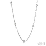 2 ctw Round Cut Diamond Fashion Necklace in 14K White Gold