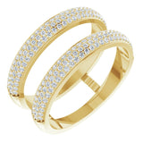 1/2 CTW Natural Diamond Ring Guard