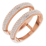 1/2 CTW Natural Diamond Ring Guard