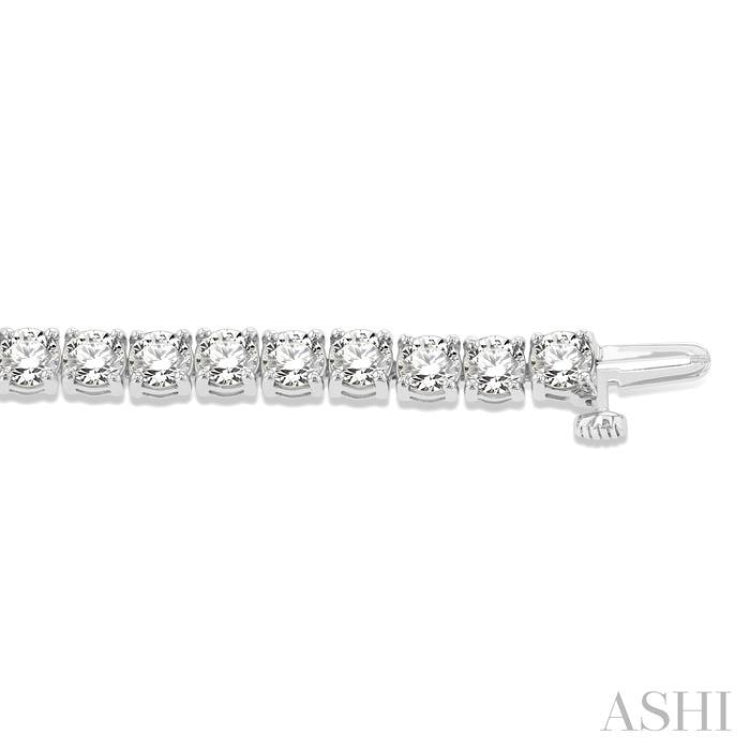 9 ctw Round Cut Diamond Tennis Bracelet in 14K White Gold
