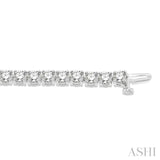 9 ctw Round Cut Diamond Tennis Bracelet in 14K White Gold