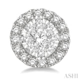 1/3 ctw Lovebright Round Cut Diamond Stud Earrings in 14K White Gold