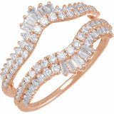 1 CTW Natural Diamond Ring Guard