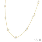 2 ctw Emerald Cut Diamond Fashion Necklace in 14K Yellow Gold