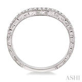 1/6 Ctw Round Cut Diamond Matching Wedding Band in 14K White Gold