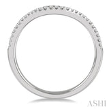 1/2 ct Filled Octagonal Center Round Cut and Baguette Fusion Diamond Ring in 14K White Gold