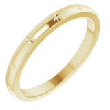 14K Stackable Starburst Ring