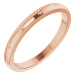 14K Stackable Starburst Ring