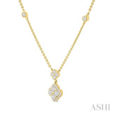 .50CTRDDM CLOVER STATION NK YG 14K-G*