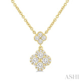 .50CTRDDM CLOVER STATION NK YG 14K-G*