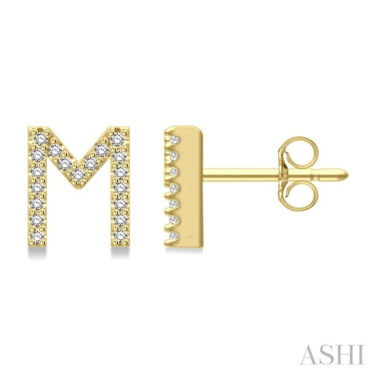 .12CTRDDM 'M' INITIAL ER 7.0MM YG 10K-S*