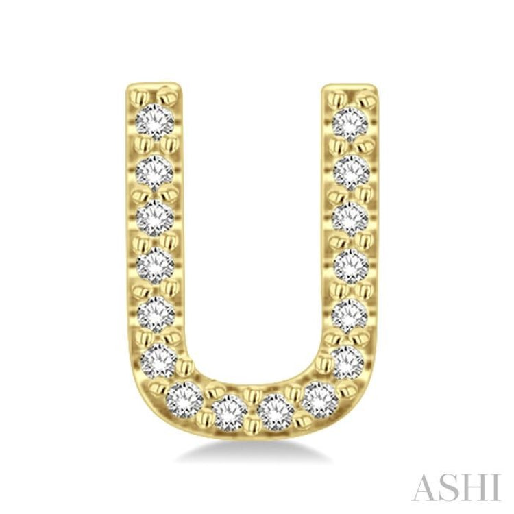 .10CTRDDM 'U' INITIAL ER 7.0MM YG 10K-S*
