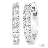.50CTRDDM ROUND DM HOOP ER WG 14K-G*