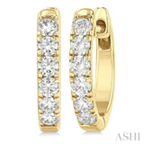 .50CTRDDM ROUND DM HOOP ER YG 14K-G*