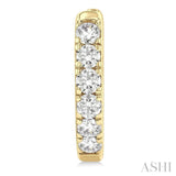 .50CTRDDM ROUND DM HOOP ER YG 14K-G*