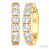1.50CTRDDM ROUND DM HOOP ER YG 14K-G*