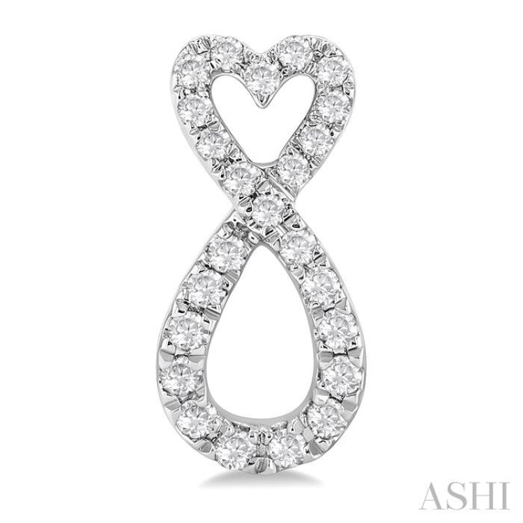 .25CTRDDM HEART INFINITY ER WG 10K-G*