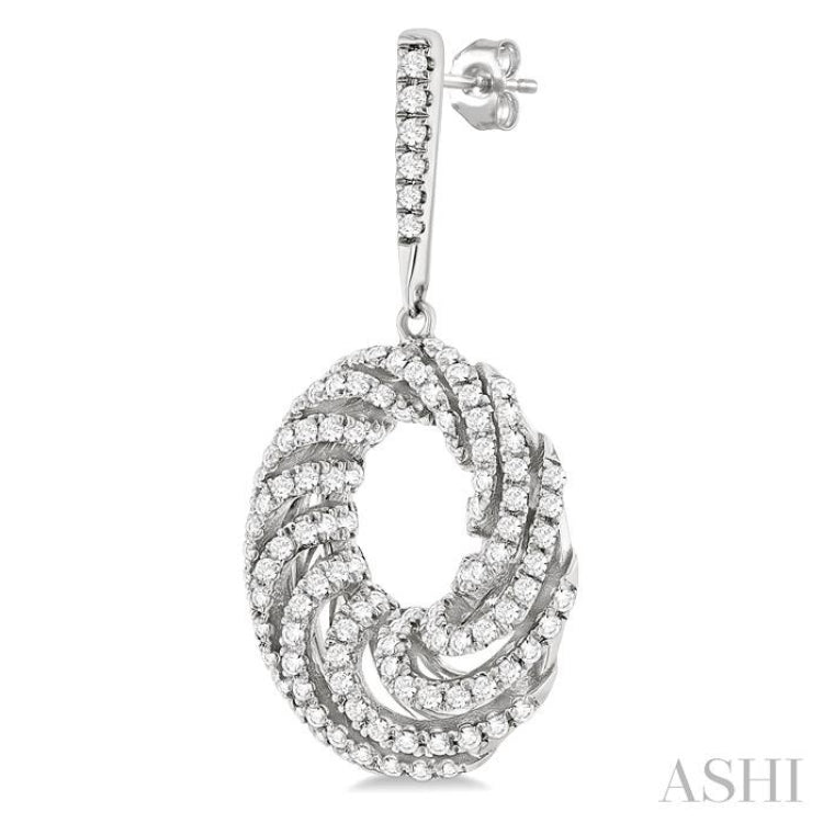 1.00CTRDDM SWIRL ER WG 14K-G*