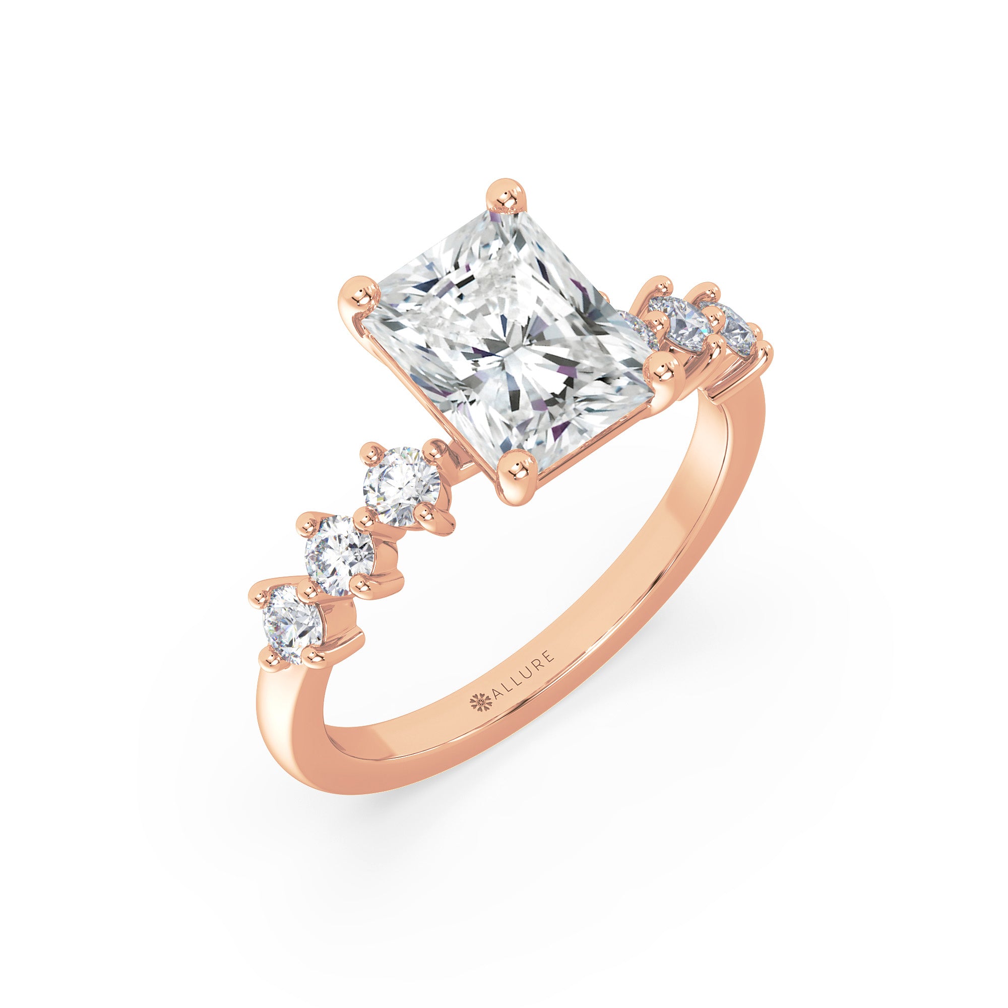 Radiant Cut Engagement Ring by Allure