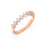 Modern Prong Set Ladies Diamond Wedding Band by Allure