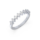 Modern Prong Set Ladies Diamond Wedding Band by Allure