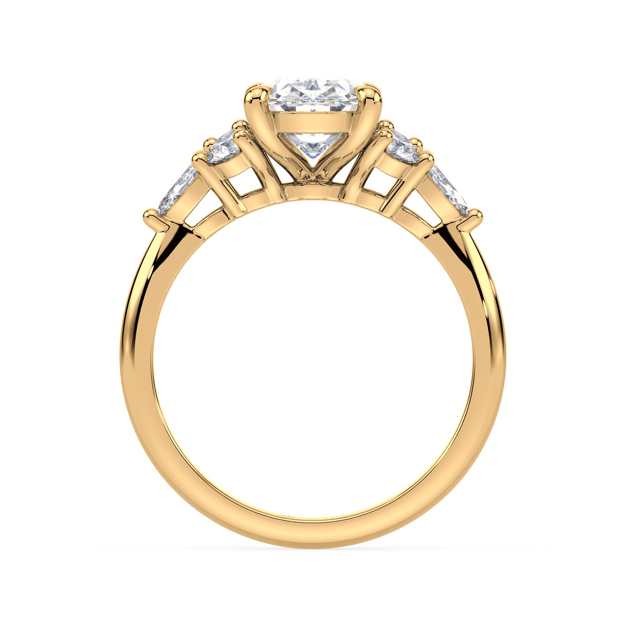 Oval Diamond Engagement Ring by Allure