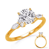 Lyra Botanical Solitaire Engagement Ring