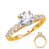 Celeste Elegant Arched Cathedral Engagement Ring