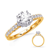 Naomi Diamond-Basket U-Cut Engagement Ring