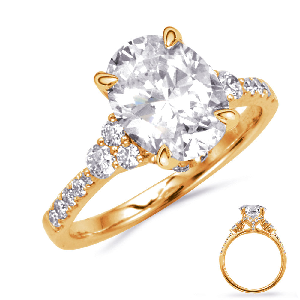 Freya Tapered Cluster Engagement Ring