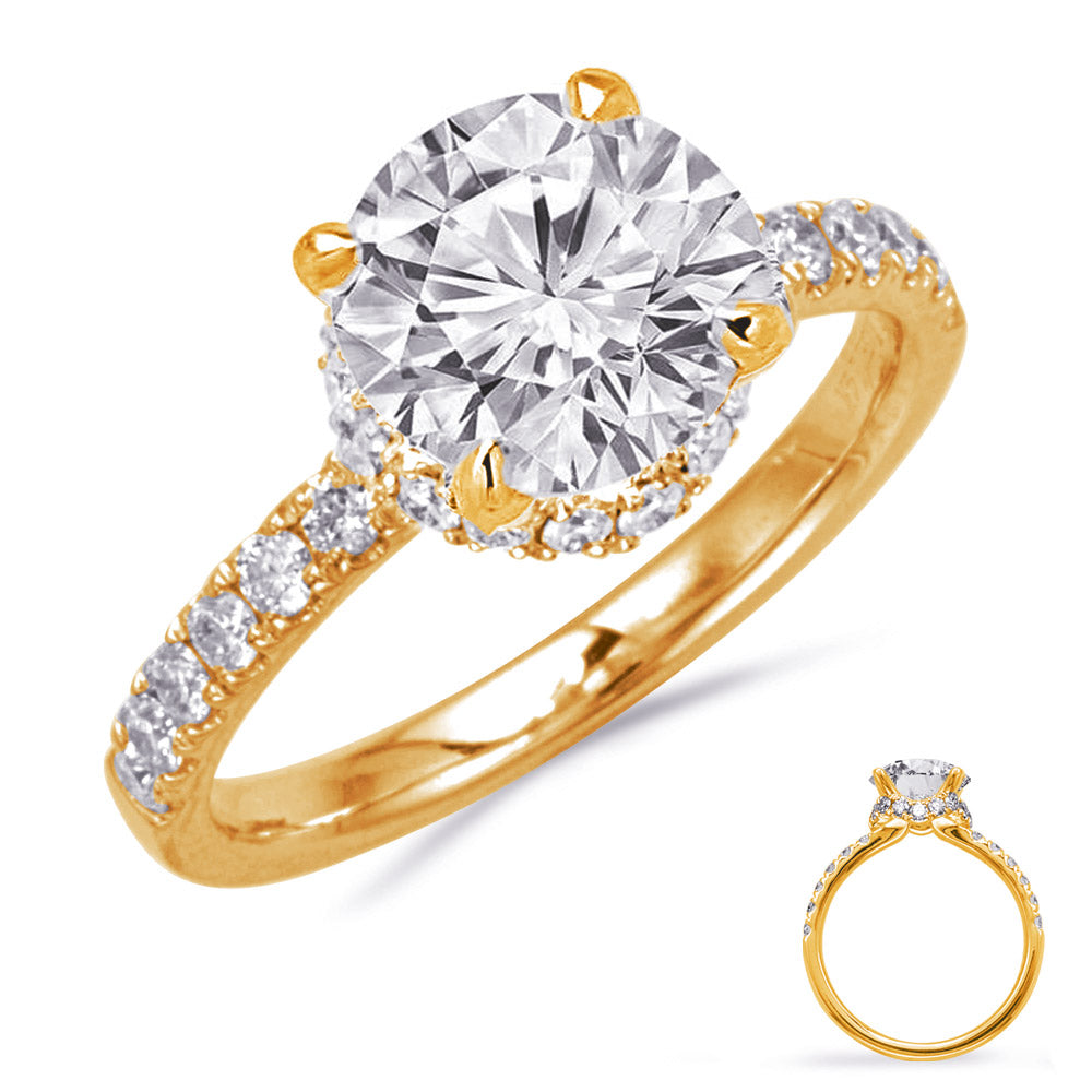 Aurora Classic Pavé Engagement Ring