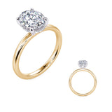 Celeste Hidden Halo Solitaire Engagement Ring