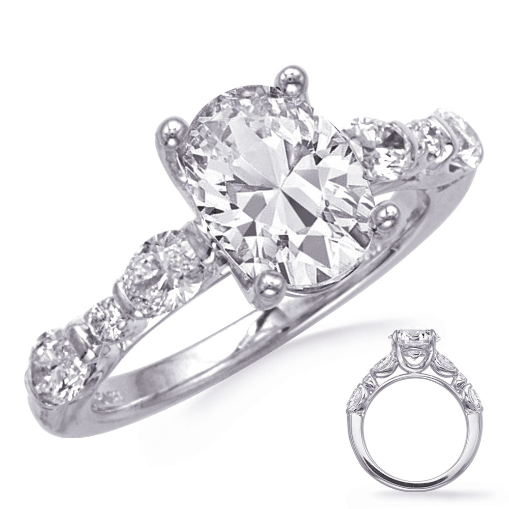 Viviana Oval Accented Engagement Ring