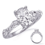 Viviana Oval Accented Engagement Ring