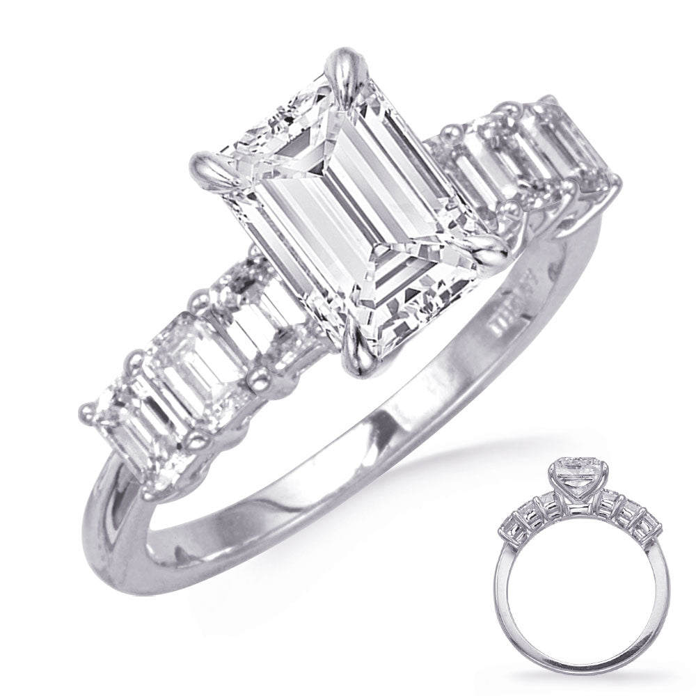 Vivienne Emerald Cut Engagement Ring