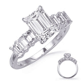 Vivienne Emerald Cut Engagement Ring