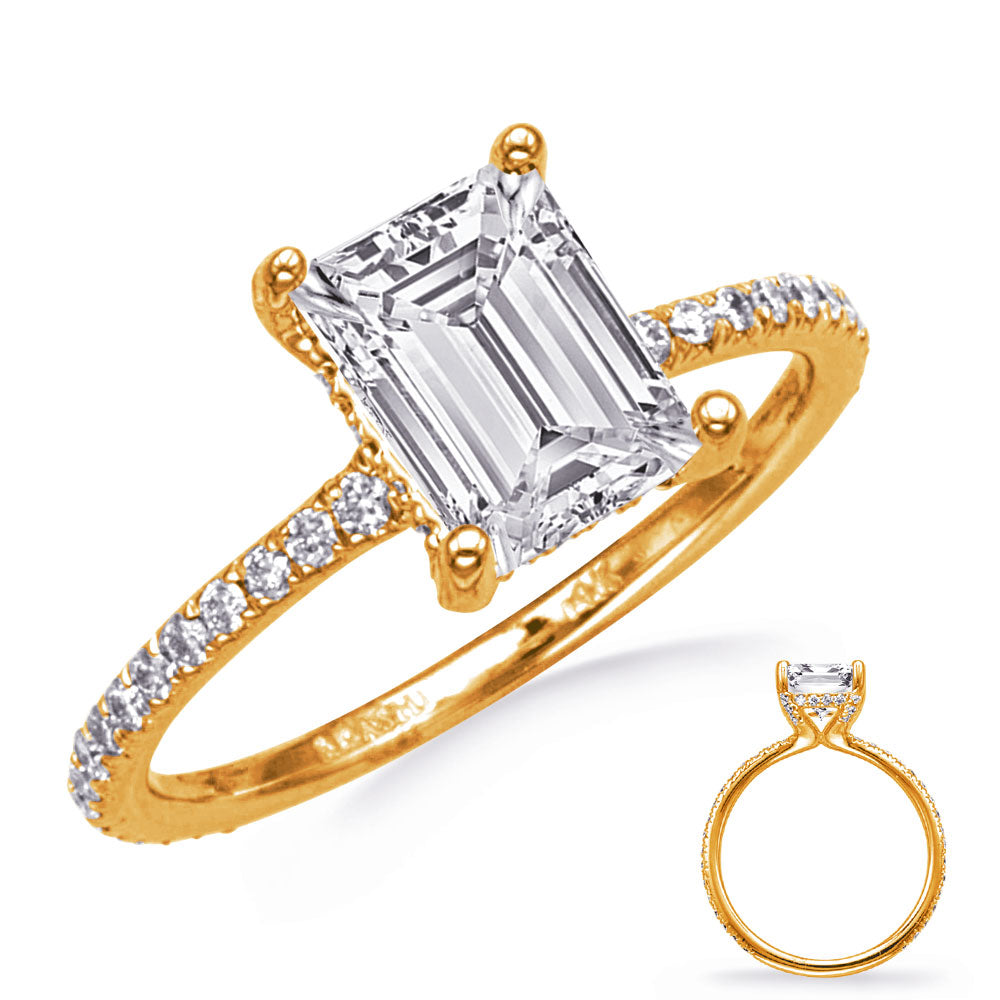 Nova Pavé Cathedral Engagement Ring