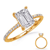 Nova Pavé Cathedral Engagement Ring