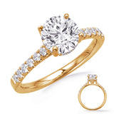 Talia Pavé Hidden Halo Engagement Ring