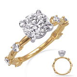 Iris Diamond Station Engagement Ring