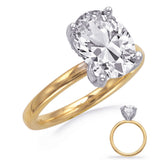Aria Hidden Bloom Solitaire Engagement Ring