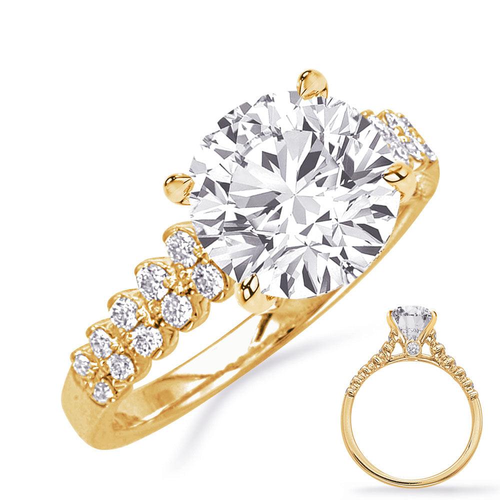 Adeline Scalloped Bezel Engagement Ring