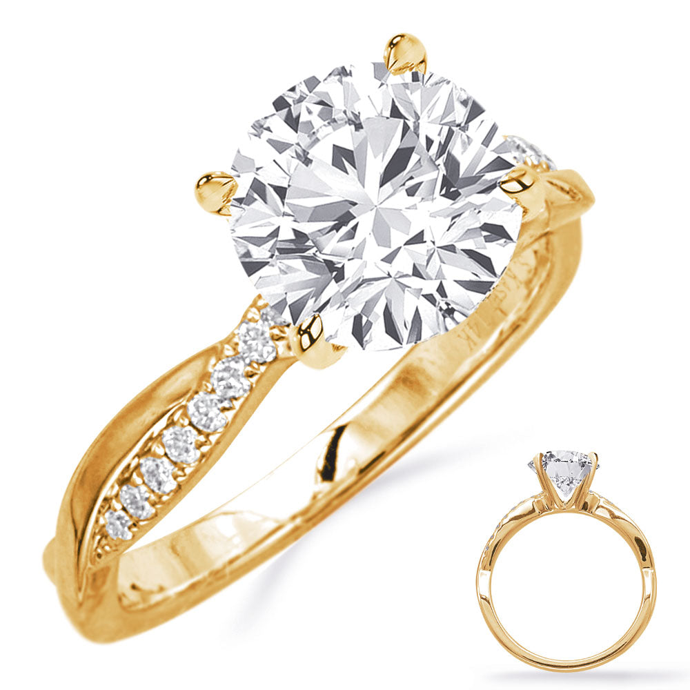 Elegant Diamond Accent Solitaire Ring - Evelina