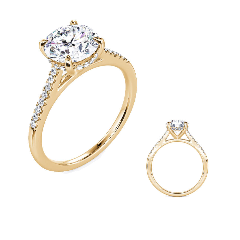 Aurielle Pavé Engagement Ring