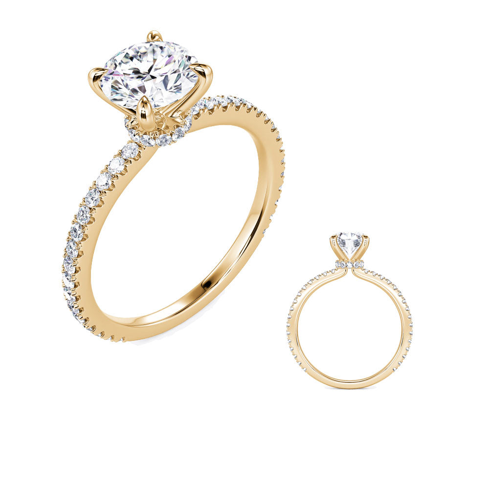 Celestia Pavé Engagement Ring