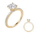 Celestia Pavé Engagement Ring