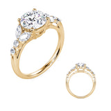 Luxe Marquise Diamond Engagement Ring