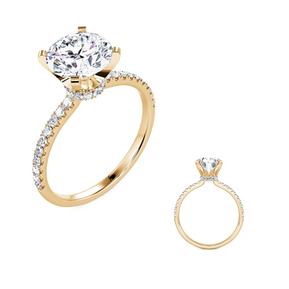 Radiance Pavé Engagement Ring